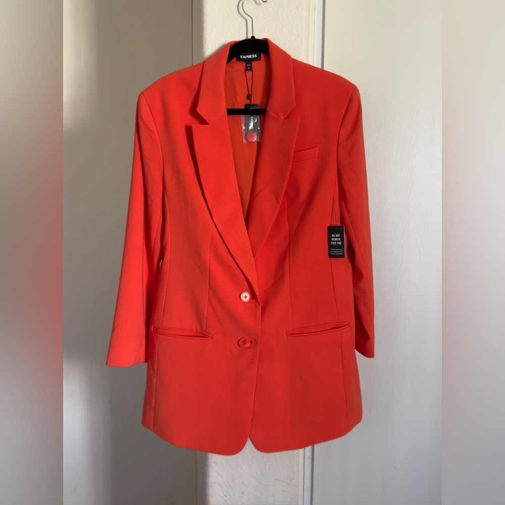 EXPRESS NWT Orange oversized Blazer